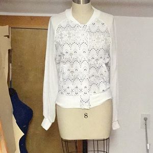 Stella & Jamie lace varsity jacket